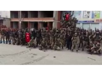 PKK’ya gözdağı: Cizre komando marşıyla inledi