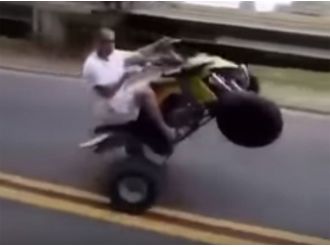 ATV’li şov kötü bitti