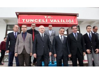 Kılıçdaroğlu Tunceli Valiliğini ziyaret etti