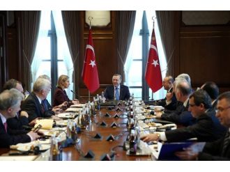 Erdoğan AB heyetini kabul etti