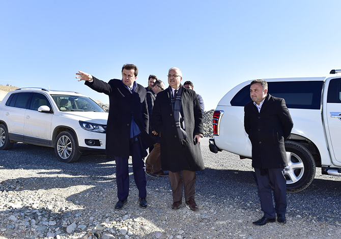 Vali Güvençer İle Başkan Erkoç İnceleme Gezisinde