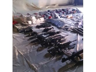 Mühimmatlar harabe kilisede bulundu