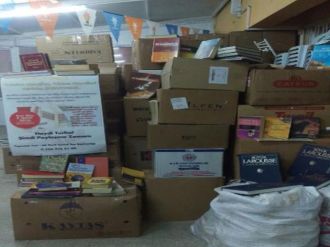 PKK’nın yaktığı kütüphane için kampanya başlatıldı