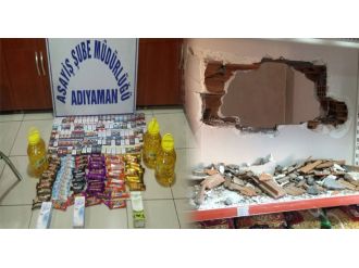 Duvarı kırıp hırsızlık yaptılar!