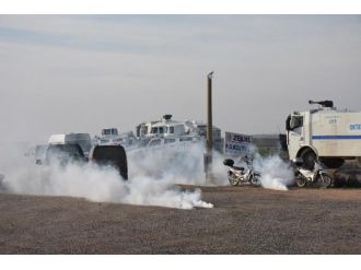 Cizre’ye yürümek isteyen gruba müdahale