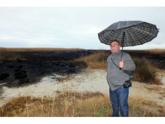 Yangını yağmur söndürdü