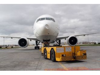 Kuşlara çarpan uçak geri döndü