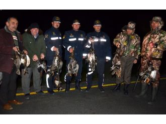 Ava giderken avlandılar