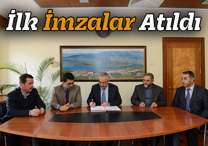 KSÜ Türkoğlu Arapça İlahiyat Programı Binası İçin İlk İmzalar Atıldı