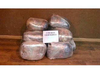 Kovalama sonucu durdurulan araçta ele geçirildi