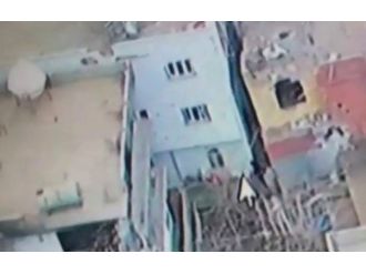 Cizre’deki PKK sığınağını İHA görüntüledi