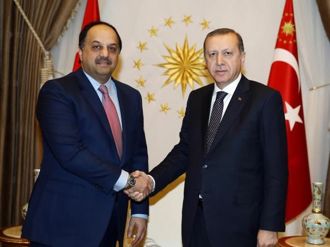 Erdoğan Katar Savunma Bakanıyla görüştü