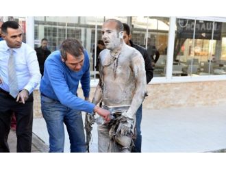 Kendini yakan işçiden acı haber