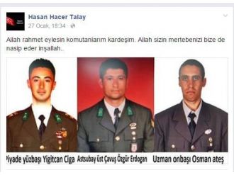 Şehidin paylaşımı duygulandırdı