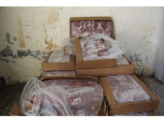 Şanlıurfa’da 2 ton kaçak et ele geçirildi