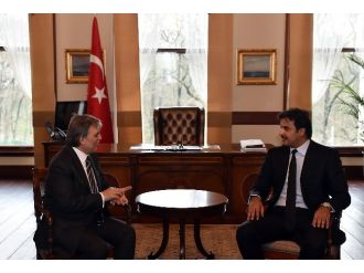 Katar Emiri, Abdullah Gül’e taziye ziyaretinde bulundu