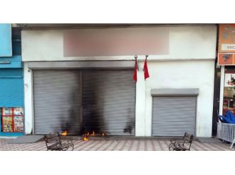 Bankaya molotofkokteyli saldırı