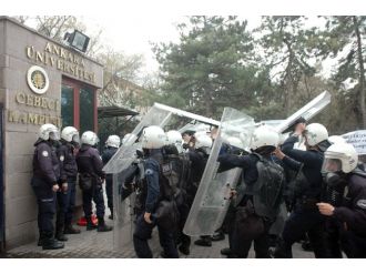 Ankara Üniversitesinde gerginlik: 15 gözaltı