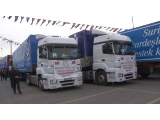Bayırbucak Türkmenlerine 100 TIR’lık yardım