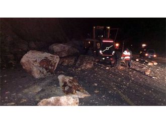 Zigana Dağı’nda heyelan!