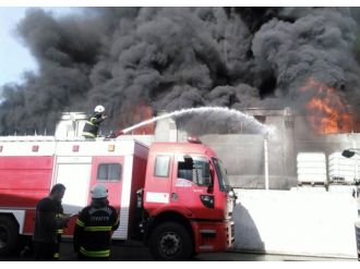 Kahramanmaraş’ta fabrika yangını