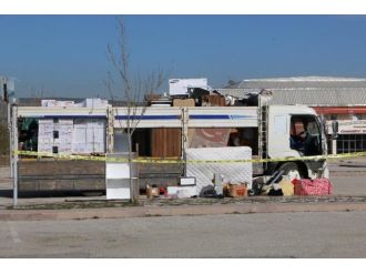 Ankara’da polisi alarma geçiren kamyon!