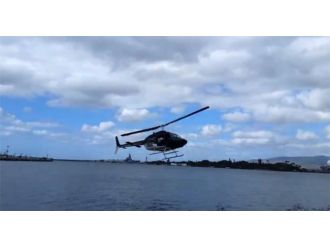Helikopter denize çakıldı !