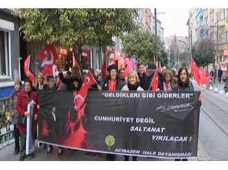 Kadıköy’de teröre lanet yürüyüşü