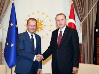 Erdoğan Tusk ile görüştü