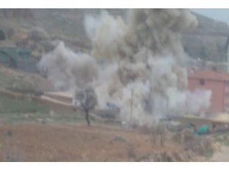 200 kilo patlatıcı böyle imha edildi