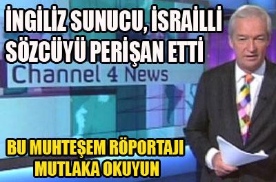 İngiliz sunucu İsrailli sözcüyü şoke etti