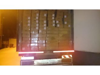 Piliç arasında kaçak sigara sevkıyatı