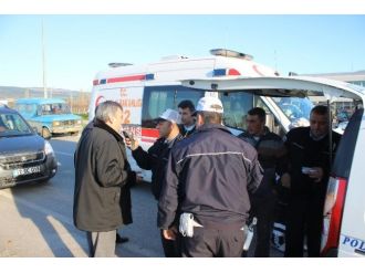 Polisten kaçarken üst üste kaza yaptı