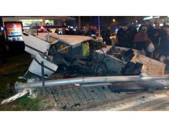 Tam 75 metre savrularak feci şekilde can verdi