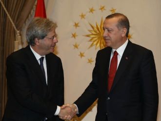 Erdoğan, İtalyan Bakanı kabul etti