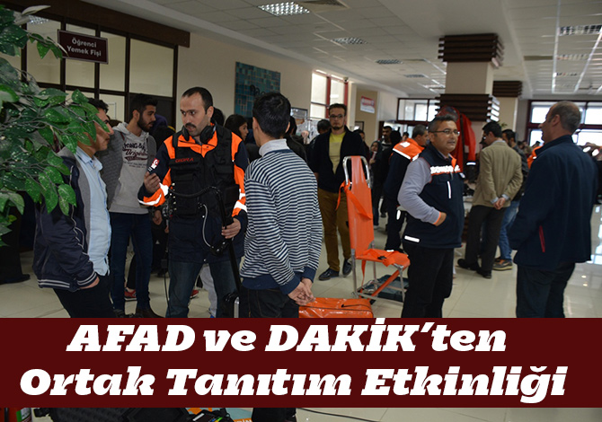 AFAD ve DAKİK’ten Ortak Tanıtım Etkinliği