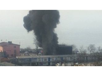 Zift tankında çıkan yangın korkuttu