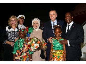 Erdoğan’a Fildişi Sahili’nde sevgi seli