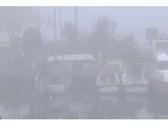 Derbiye giden taraftarlara sis engeli