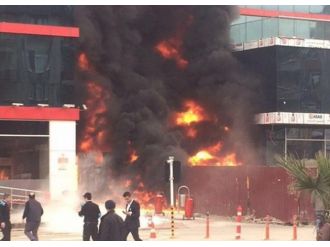 Hastanede yangın paniği