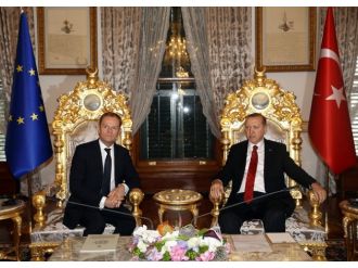 AB Konseyi Başkanını kabul etti