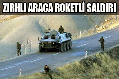 Zırhlı araca roketli saldırı