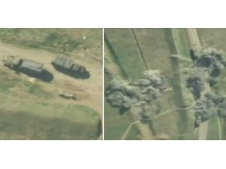 Azerbaycan Ermeni askeri araçlarını böyle vurdu!