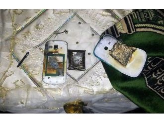 Şarjdaki telefon patladı