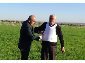 Sınır hattında görev yapan gazetecilere çelik yelek