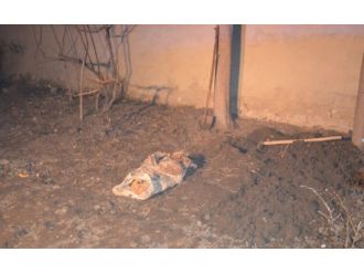 Soğan ekerken ceset buldu