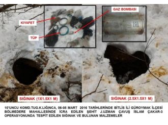 Bitlis’te 3 sığınak bulundu