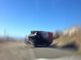 Kargo aracı tarandı: 1 ölü, 1 yaralı