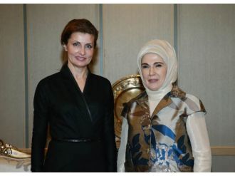 Maryna Poroşenko, Emine Erdoğan’ın konuğu oldu