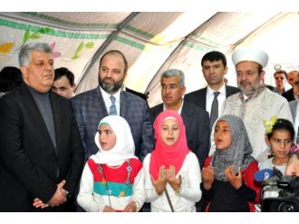 Diyanet İşleri Başkanı mültecilerle bir araya geldi